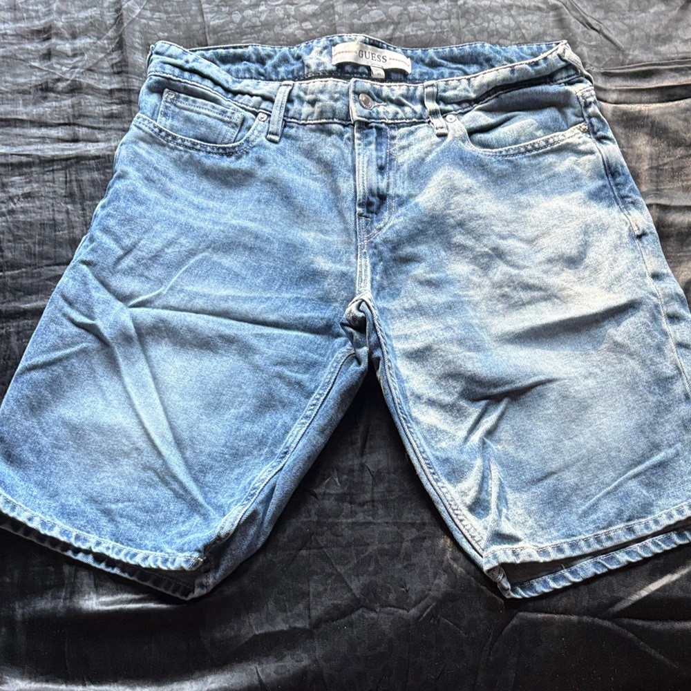 Guess Sky Blue Men's Jean Shorts